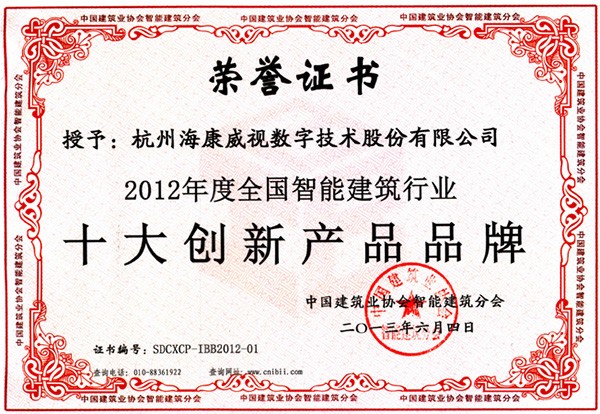 品牌证书