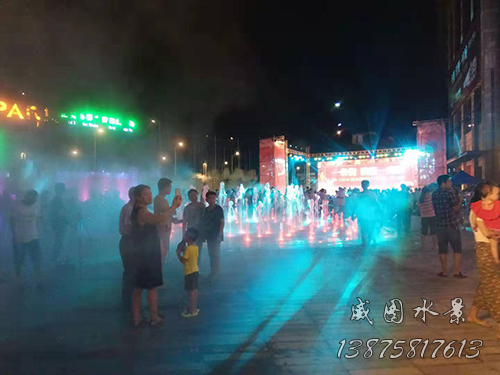 衡阳市银泰红城广场人造雾景观工程