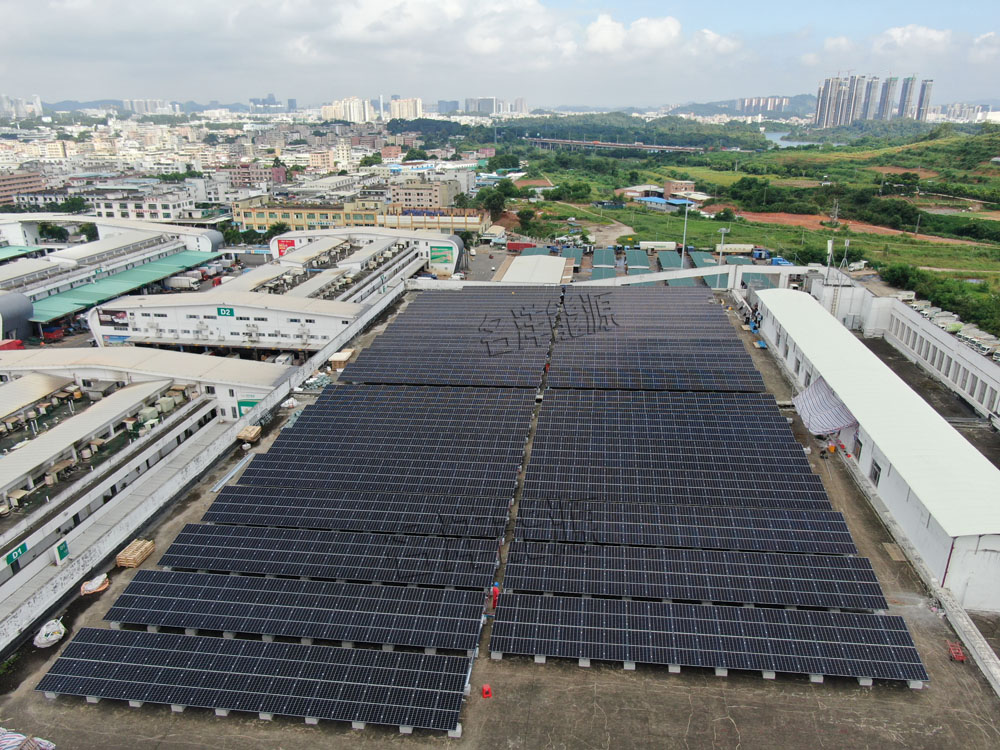深圳市海吉星农产品物流园13号楼屋顶光伏电站项目全面竣工